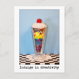 Indulera i kreativitetsfotografi vykort