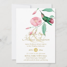 Indulgent Mint Rosa Hummingbird Blommigt Vine Flow