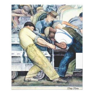 Industri av Diego Rivera (1933) Fototryck