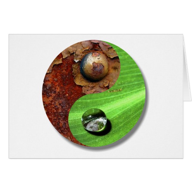 Industri och natur hälsningskort (Framsidan Horizontal)