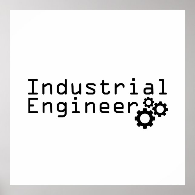 Industrial Engineering Funny Engineer Poster (Framsidan)