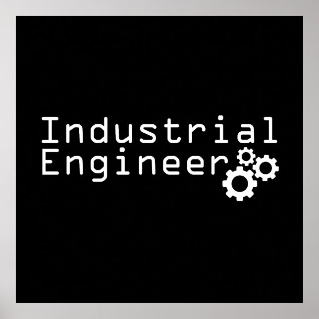 Industrial Engineering Funny Engineer Poster (Framsidan)