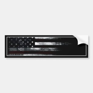 Industrial Grunge American Flagga Bildekal