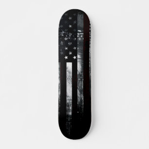 Industrial Grunge American Flagga Mini Skateboard Bräda 18,5 Cm