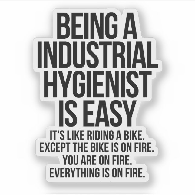 Industrial hygienist klistermärken (Framsida)