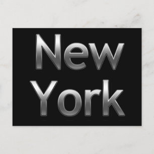 Industrial New York - på svart Vykort