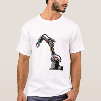 Industrial Robot Arm Art | Robotic Automation T Shirt