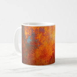 Industrial Rust Patina Burst Kaffemugg