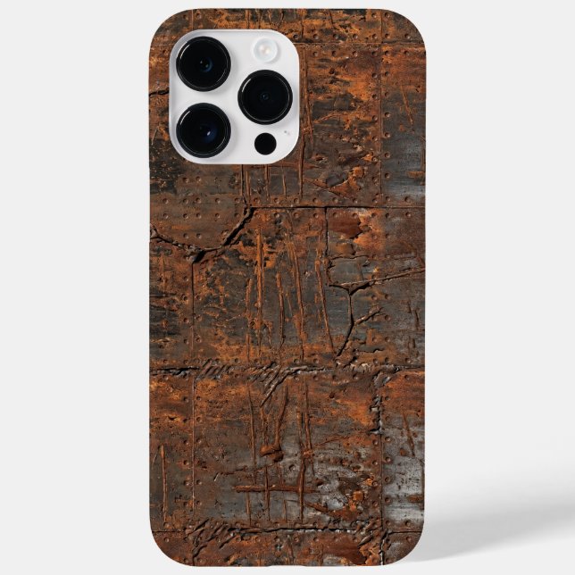 Industrial Rusted Metal Texture iPhone Case (Baksida)