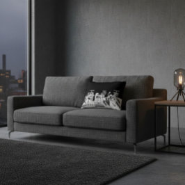 Industrial Skyline Accent Pillow Prydnadskudde