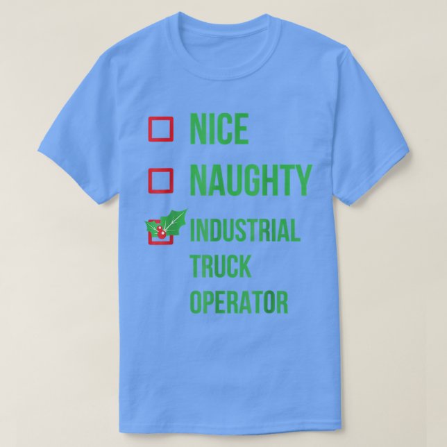 Industrial Truck Operator Funny Pajama  T Shirt (Design framsida)