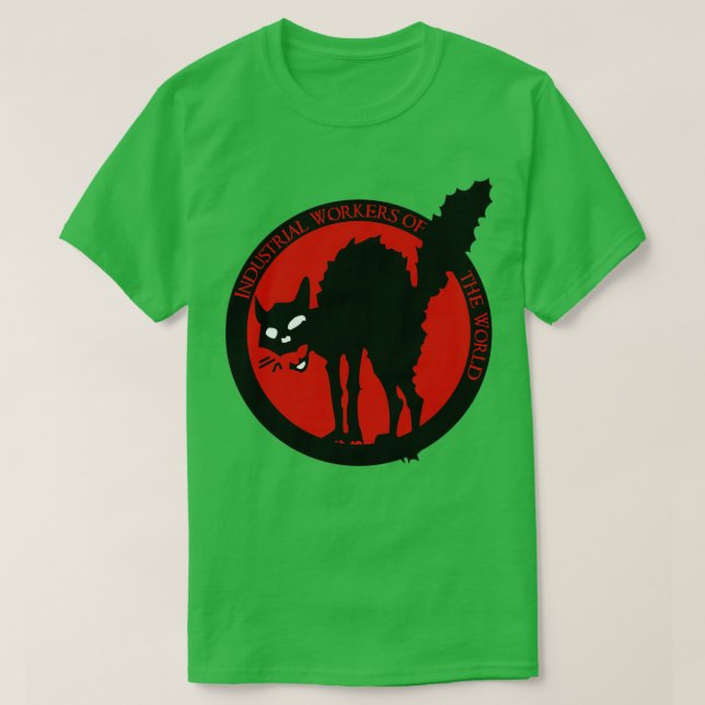 Industriarbetare på sabo tabby i världen t shirt (Design framsida)