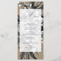 Industriell Chic Rustic Kraft Blommigt Bröllop Men