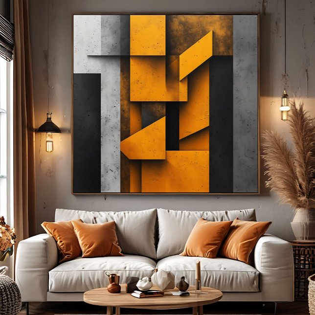 Industriell geometrisk konst poster (Skapare uppladdad)