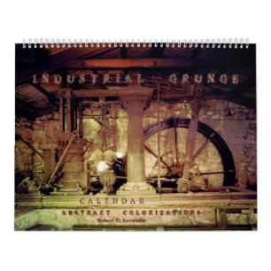 Industriell Grunge för väggkalender Kalender