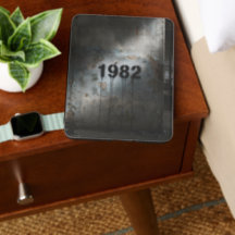 Industriell Grunge Schablon Födelseår Kindle Fodra