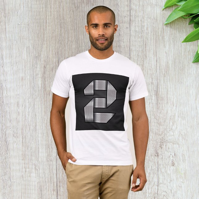Industriell krom nummer 2 fet metallisk t shirt (Skapare uppladdad)