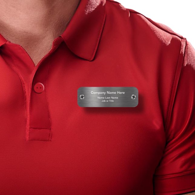 Industriell Look för konstruktion Namnbricka (Skapare uppladdad)