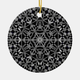 Industriell Mandala Julgransprydnad Keramik