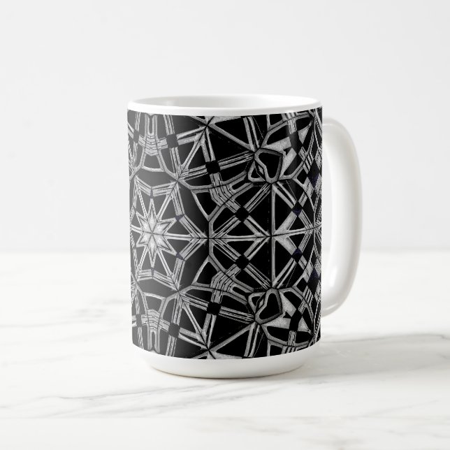 Industriell Mandala Kaffemugg (Framsida höger)
