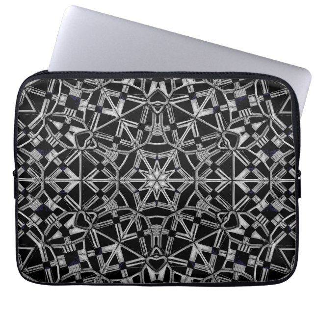 Industriell Mandala  Laptop Fodral (Framsidan)