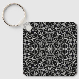 Industriell Mandala Nyckelring