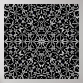 Industriell Mandala Poster