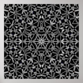 Industriell Mandala Poster