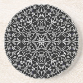 Industriell Mandala Sandstens Coaster Underlägg