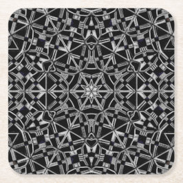 Industriell Mandala Underlägg Papper Kvadrat