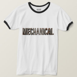 Industriell metall med distressad finish 'MEKANISK T Shirt
