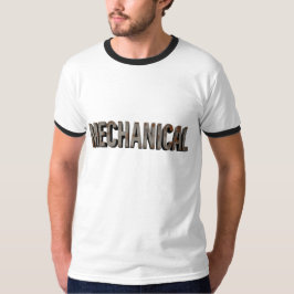 Industriell metall med distressad finish 'MEKANISK T Shirt
