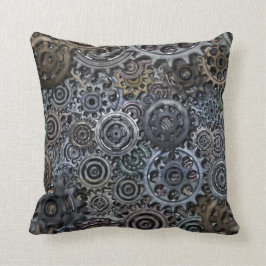 Industriell metall utrustar design kudde