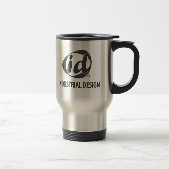 Industriell metalltravel mug för design 15oz resemugg (Höger)