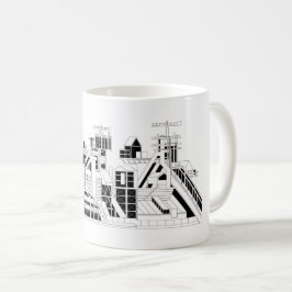 Industriell metallurgisk kombination Siluett Kaffemugg