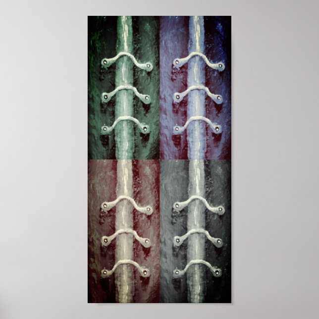 Industriell minimalism Färg Abstrakt design Poster (Framsidan)