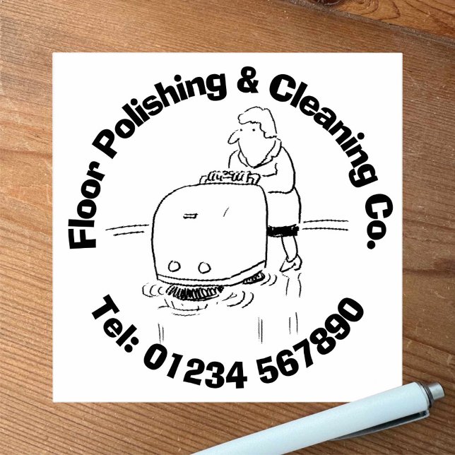 Industriell polering och Städning av Golv Stämpel (Skapare uppladdad)