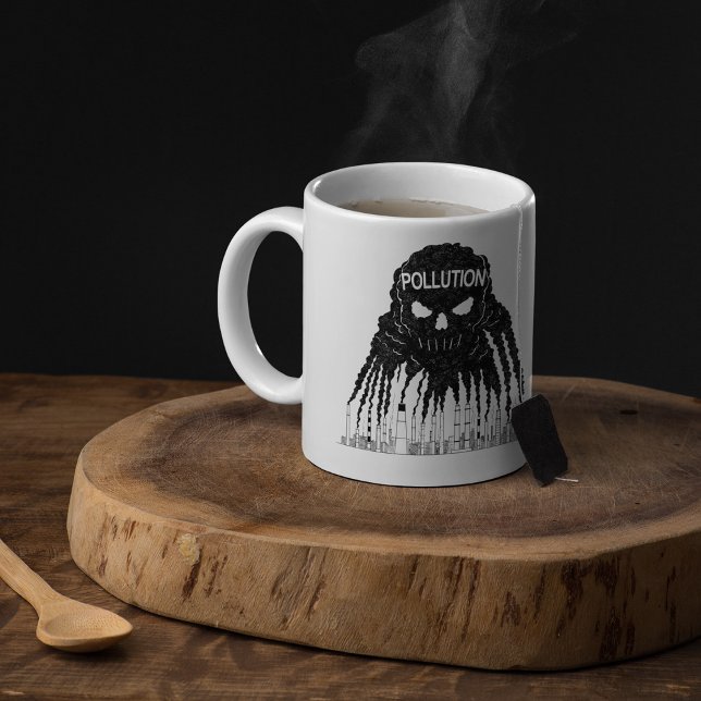 Industriell Smog Monster Moln Kaffemugg (Skapare uppladdad)