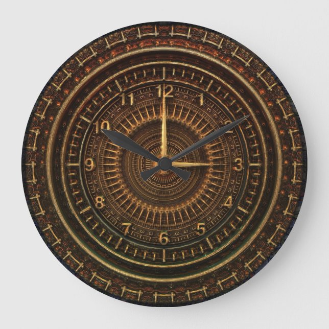 Industriell steampunk tar tid på stor klocka (Framsida)