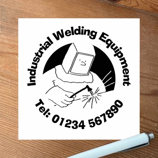 Industriell svetsningsutrustning, företag. stämpel (Skapare uppladdad)
