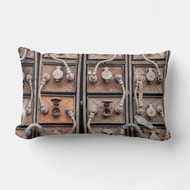 Industriell utrustning i nedlagda gruvor i Butte Lumbarkudde (Framsida)