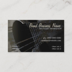 Industriell visitkort för Grungegitarr V.3.0
