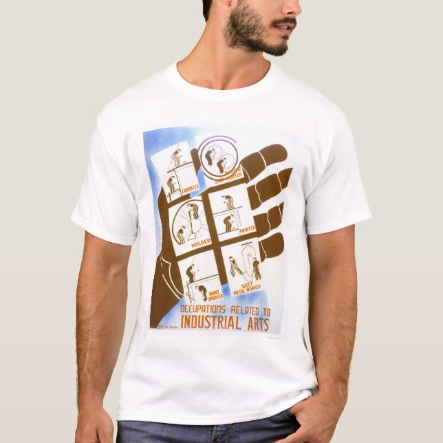 Industriella konstjobb 1936 WPA Tee (Framsida)