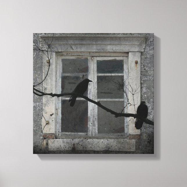 Industriella Kråkor Canvastryck (Framsida)