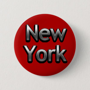 Industriella New York - på rött Knapp