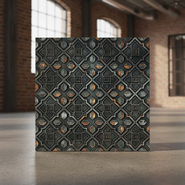 Industriellt geometriskt mönster #2 ID1227 Kakelplatta
