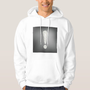 Industriellt Grunge Utropstecken Symbol Hoodie
