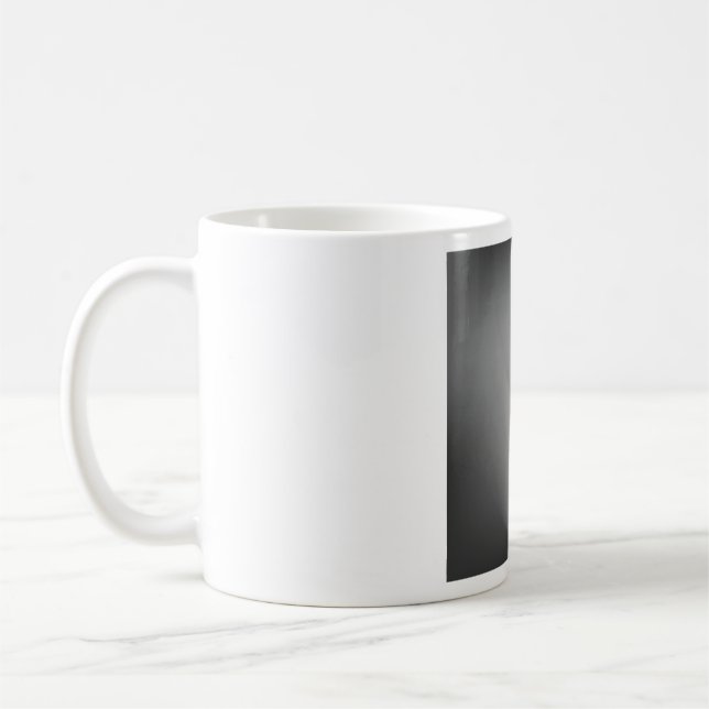 Industriellt Grunge Utropstecken Symbol Kaffemugg (Vänster)