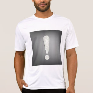 Industriellt Grunge Utropstecken Symbol T Shirt