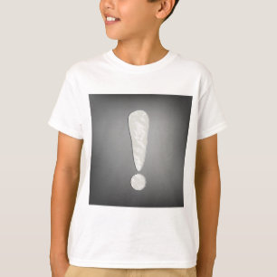 Industriellt Grunge Utropstecken Symbol T Shirt